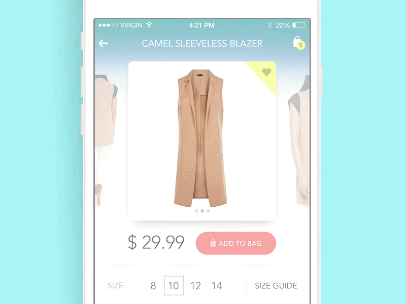 product card ecommerce app
