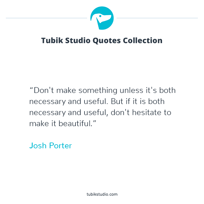 Tubik studio quote collection