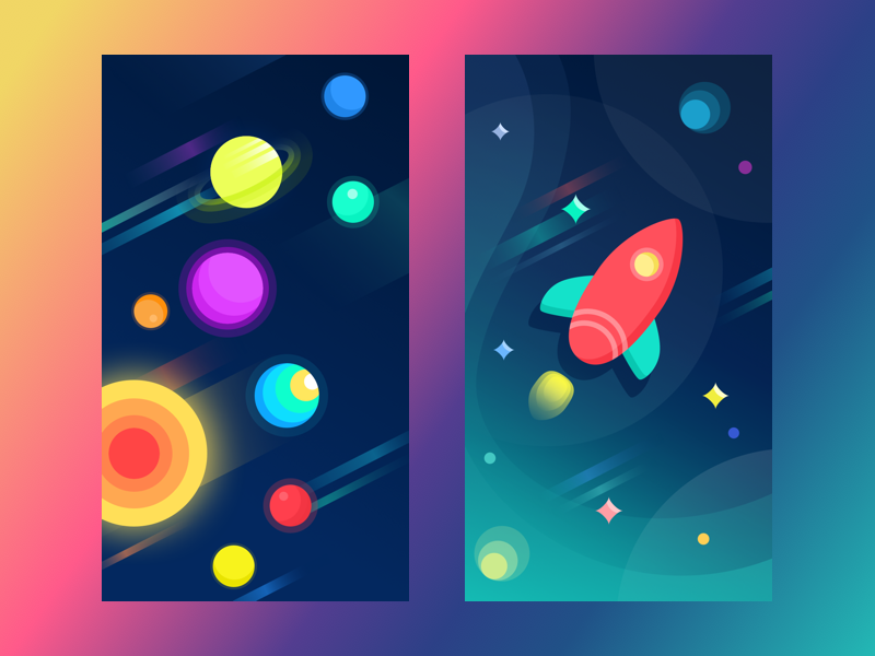 tubikstudio space wallpapers