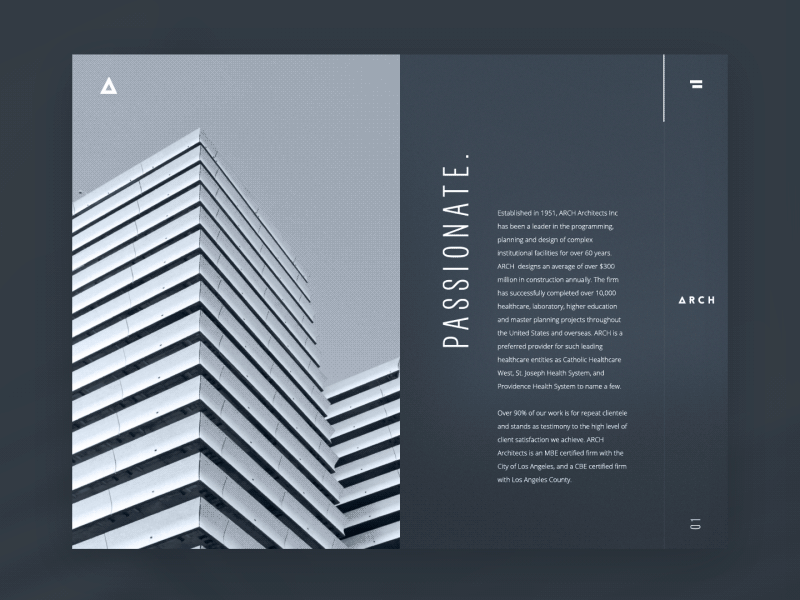 tubik studio architecture firm website design