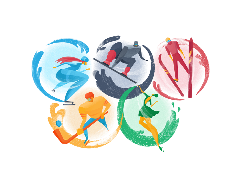 olympic games illustration tutorial tubik blog