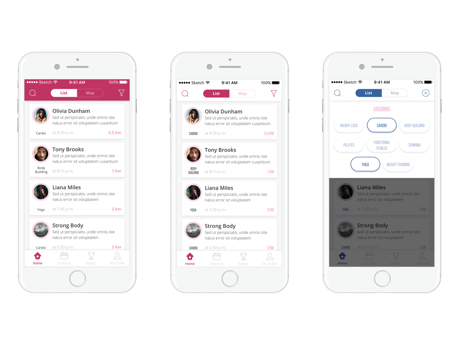 Case Study: Manuva. UI/UX Design for Gym Fitness App.