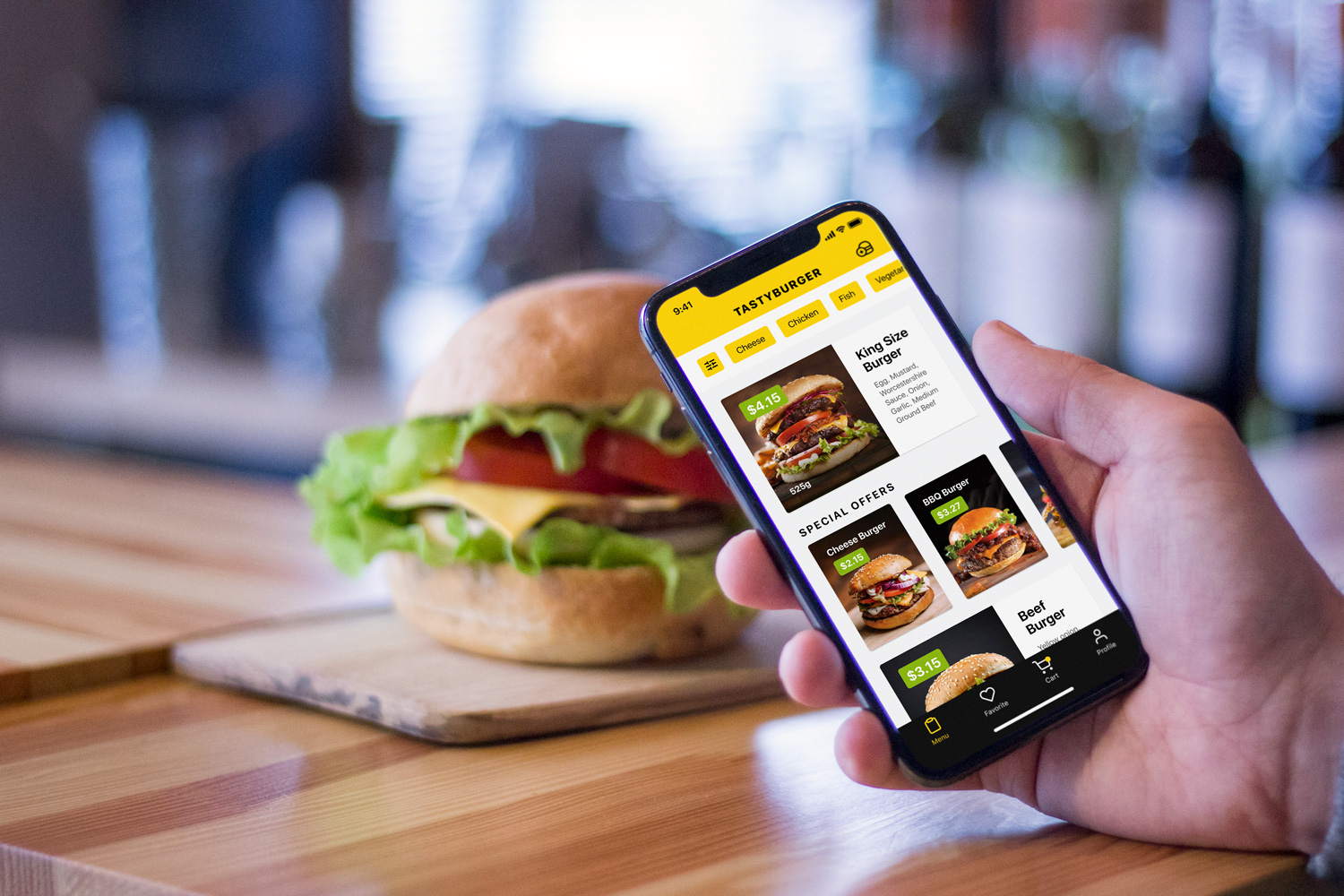 burger app food delivery ui case study tubik