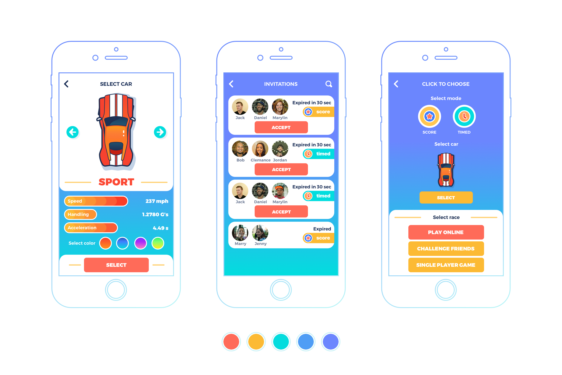 Case Study Real Racing Ux And Ui Design For Mobile Game