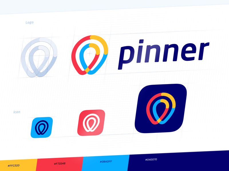 pinner logo design identity