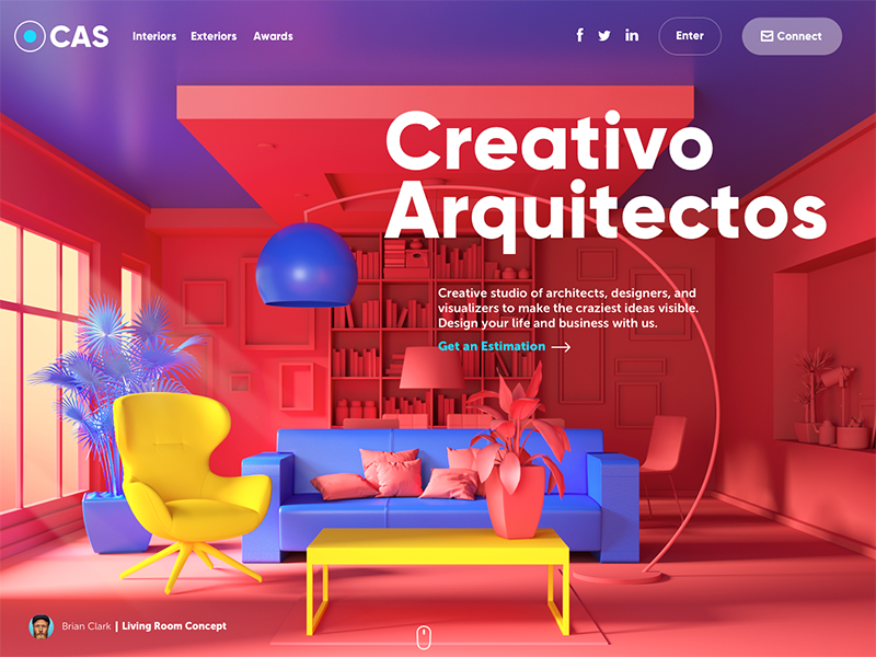 Web Design: 9 Eye-Catching Web Interfaces with Bright Graphics