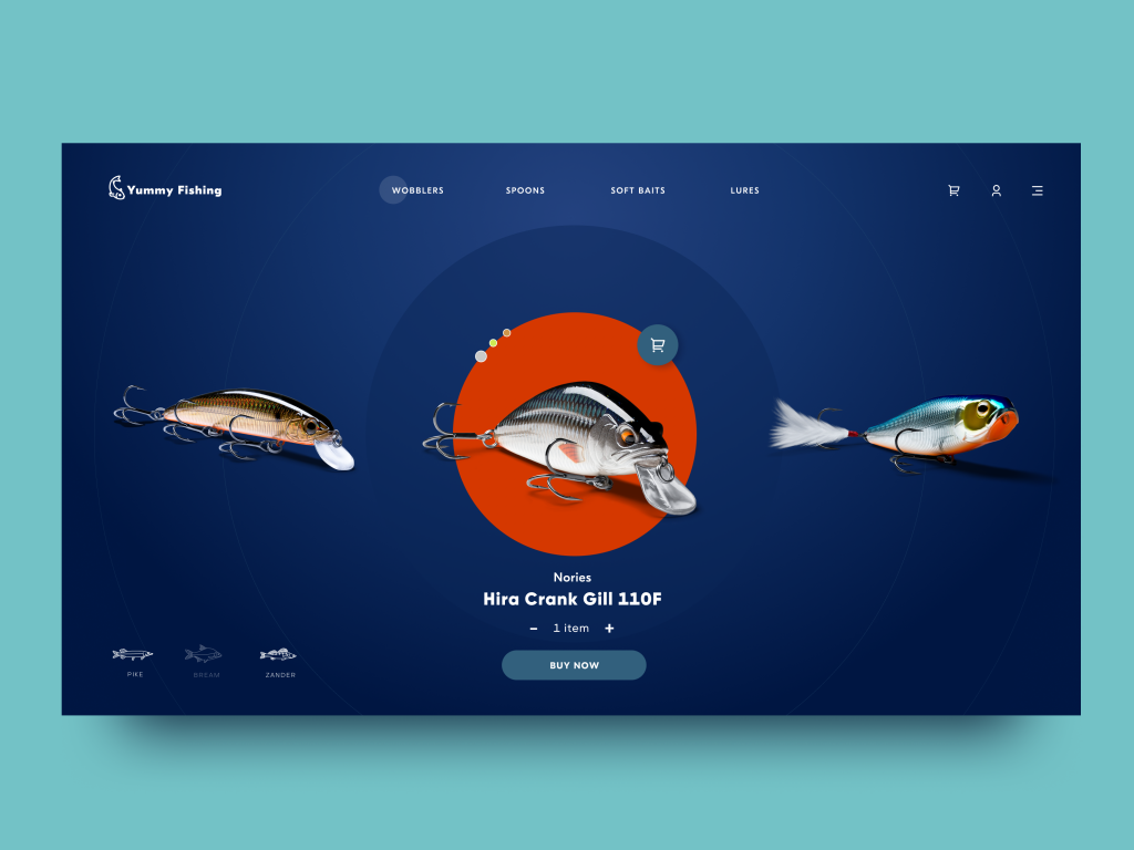 fishing ecommerce website design tubik