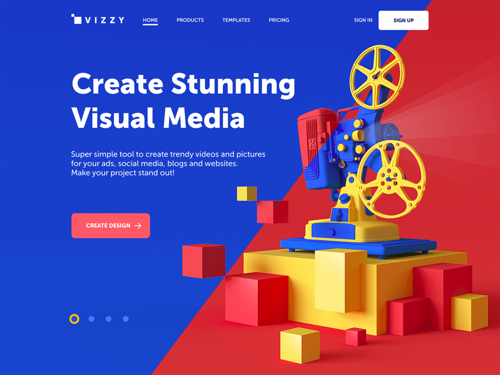 visual media creator website tubik