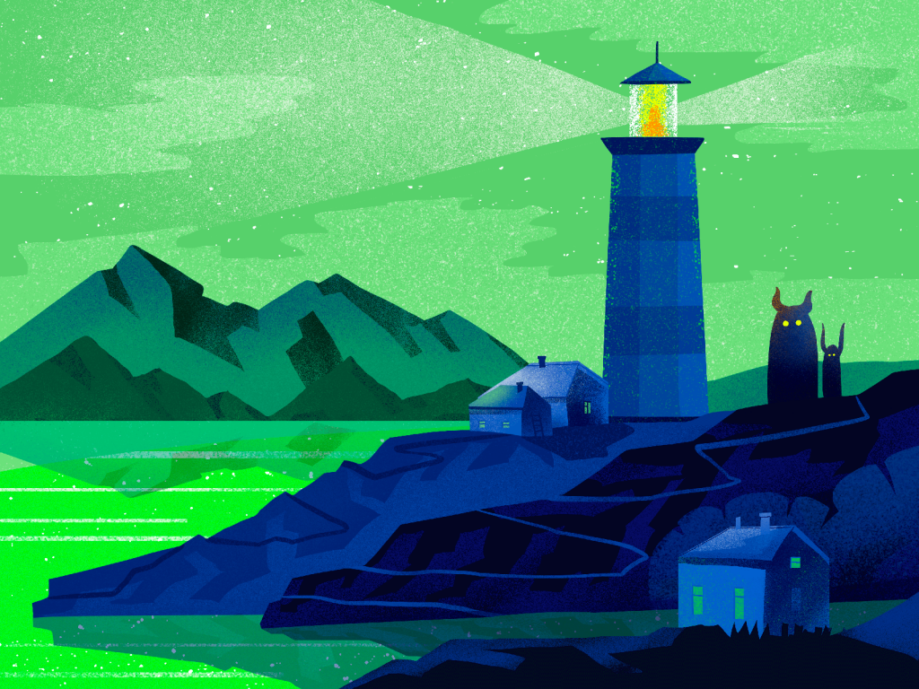 lighthouse illustration tubikarts