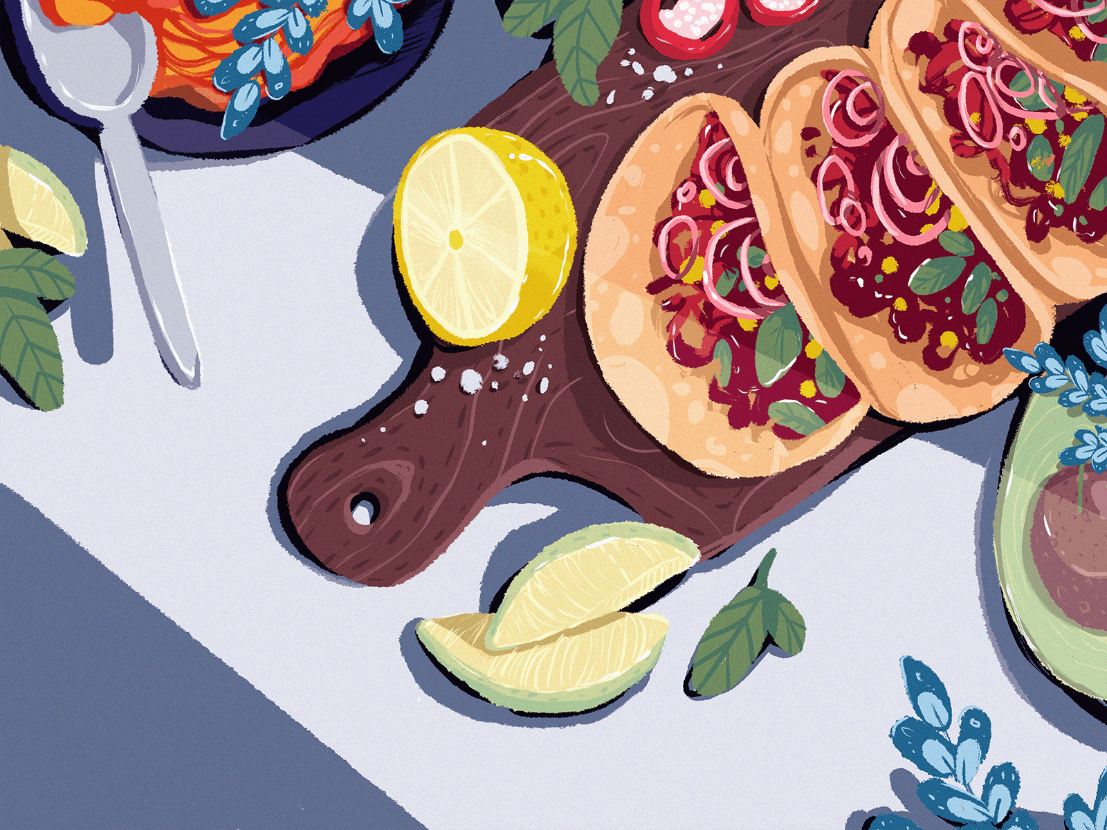 mexican food illustration tubikarts