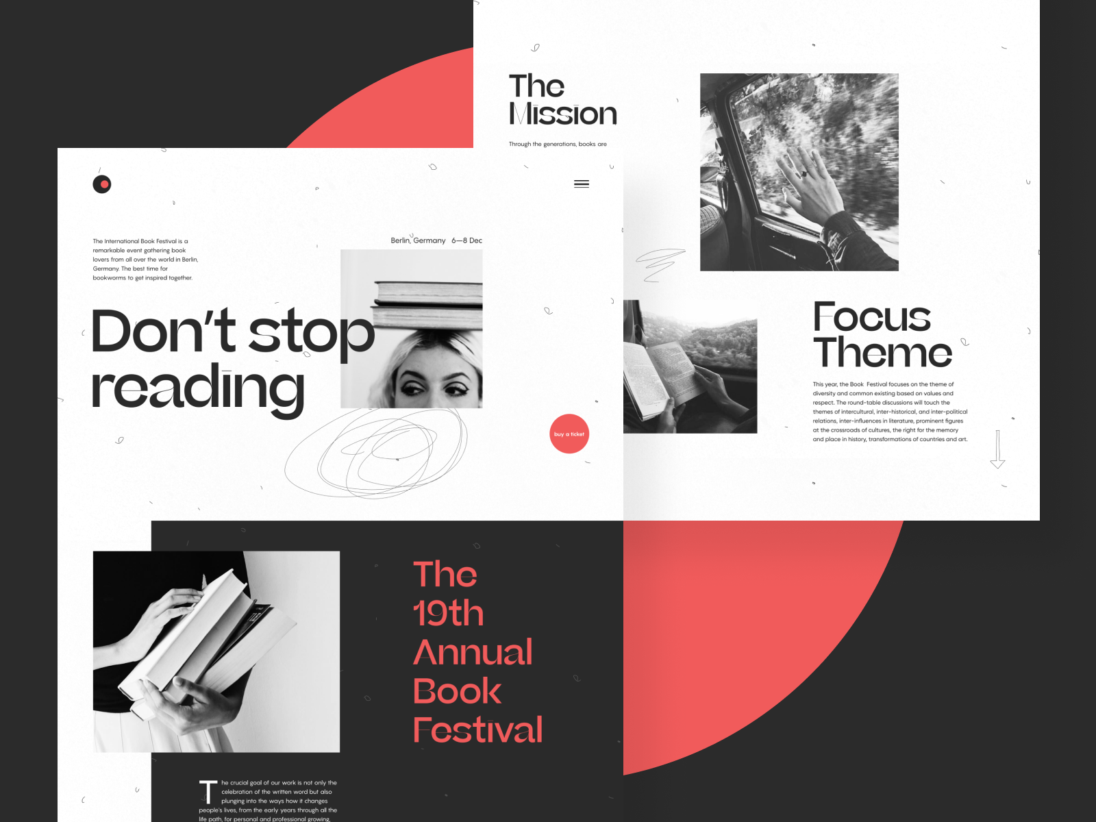 Book Festival Website Design Tubik