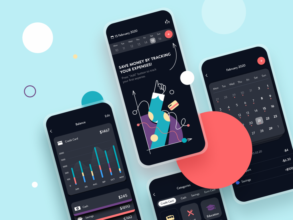 Finance Tracker app tubik