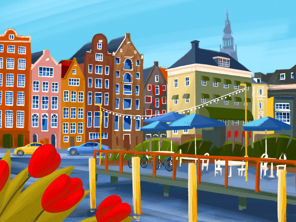 Amsterdam Colors illustration tubikarts