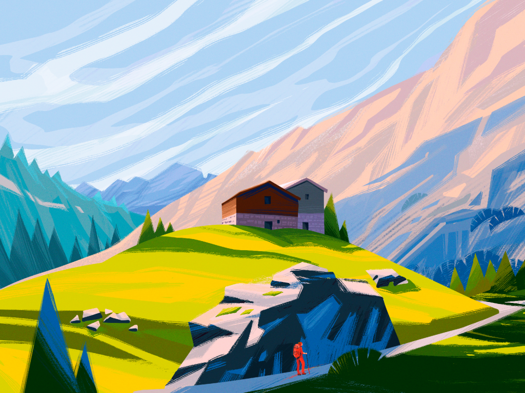 Pennine Alps illustration tubikarts
