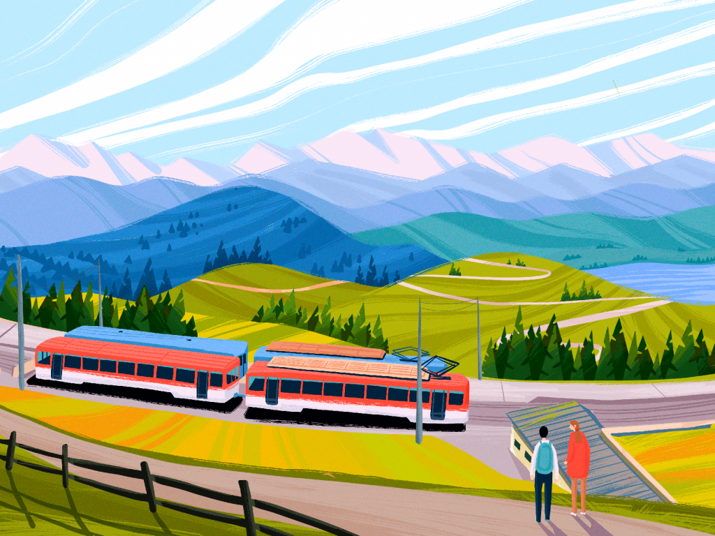 Rigi Railways illustration tubikarts