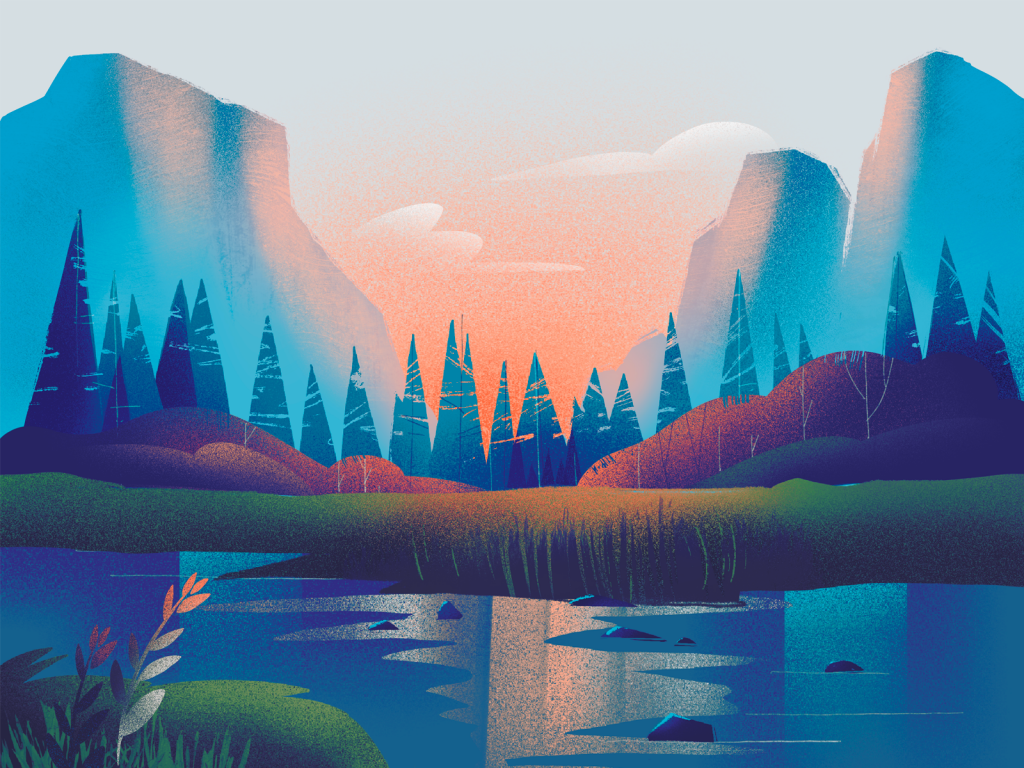 nature gradients illustration
