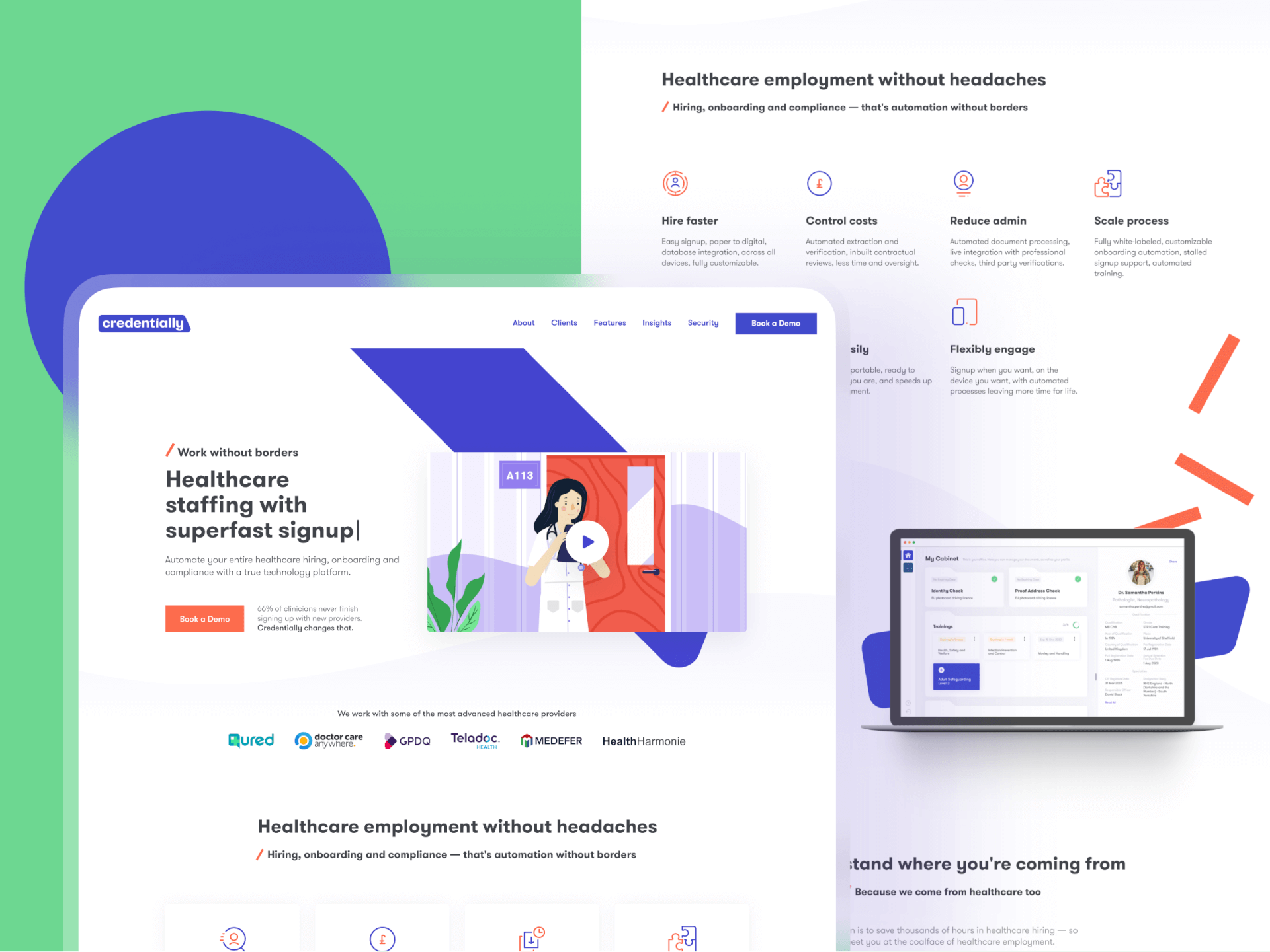 credentially design website case study tubik