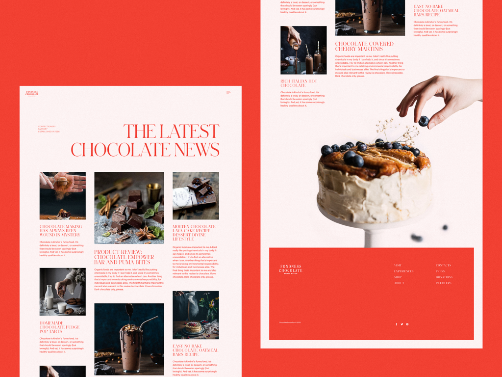 confectionery website design ecommerce tubik studio