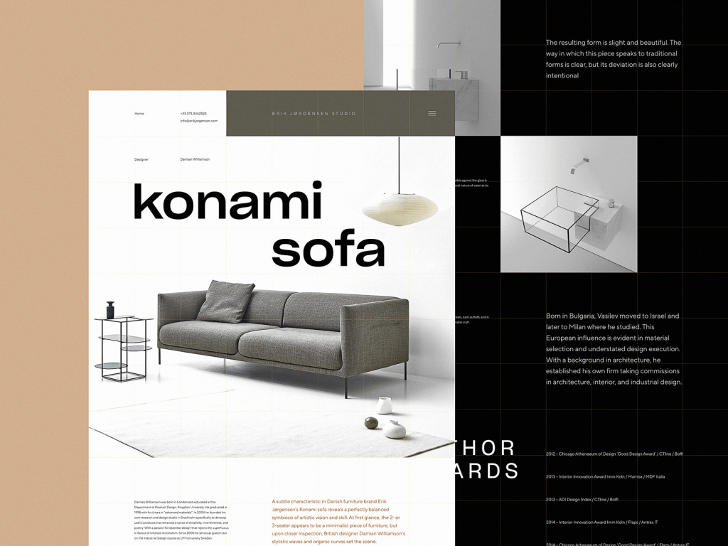 furniture website design