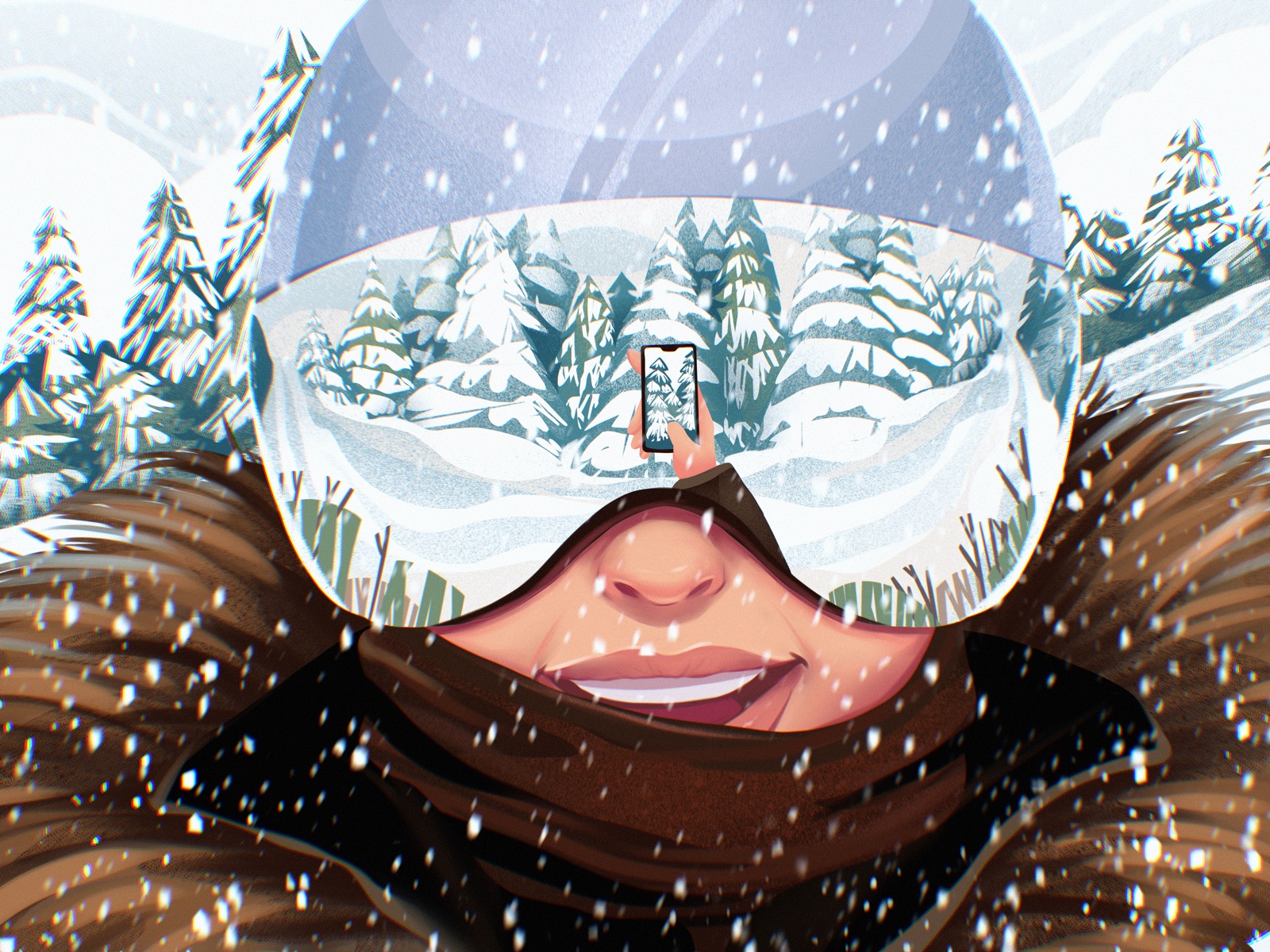 active winter illustration tubikarts blog