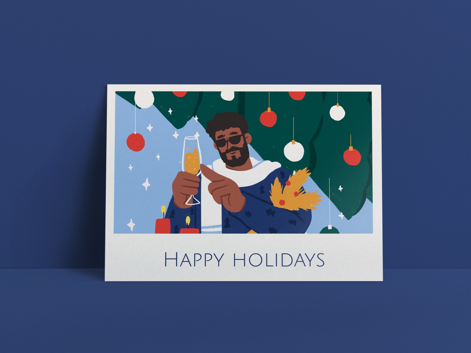 happy holidays tubikarts greeting cards