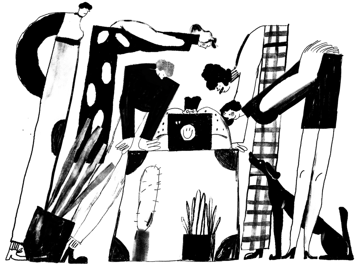 black and white illustration designers