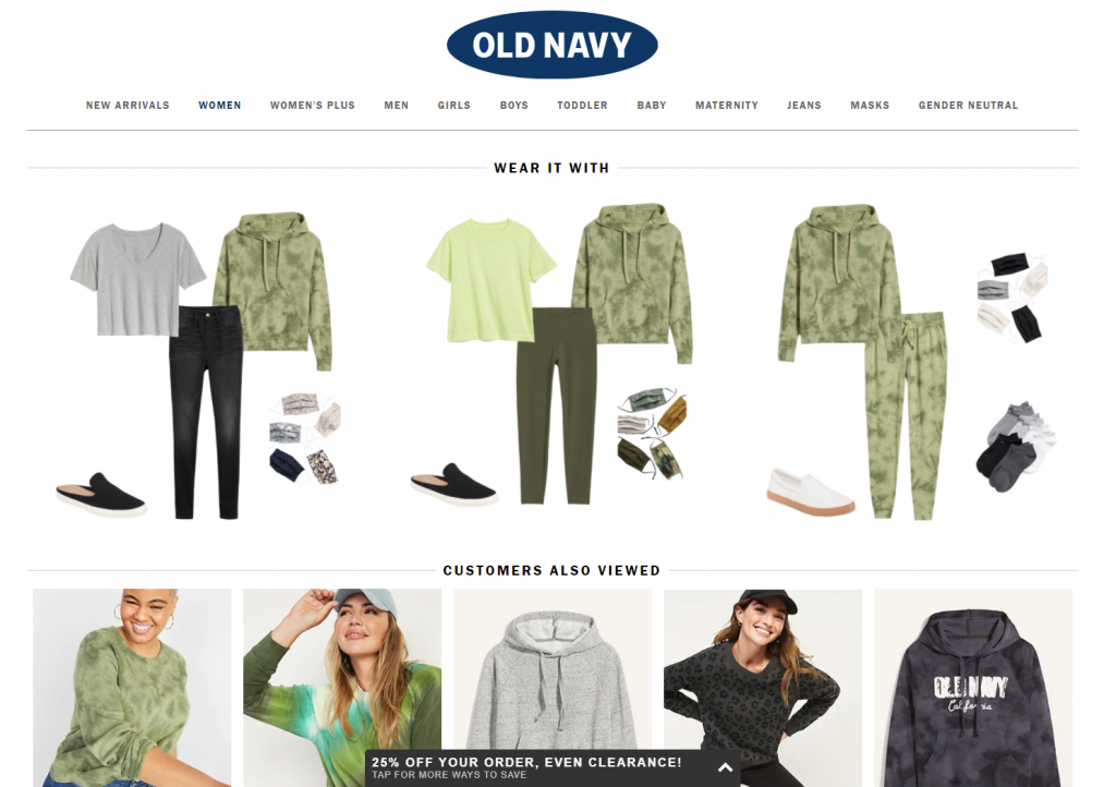 oldnavy product page