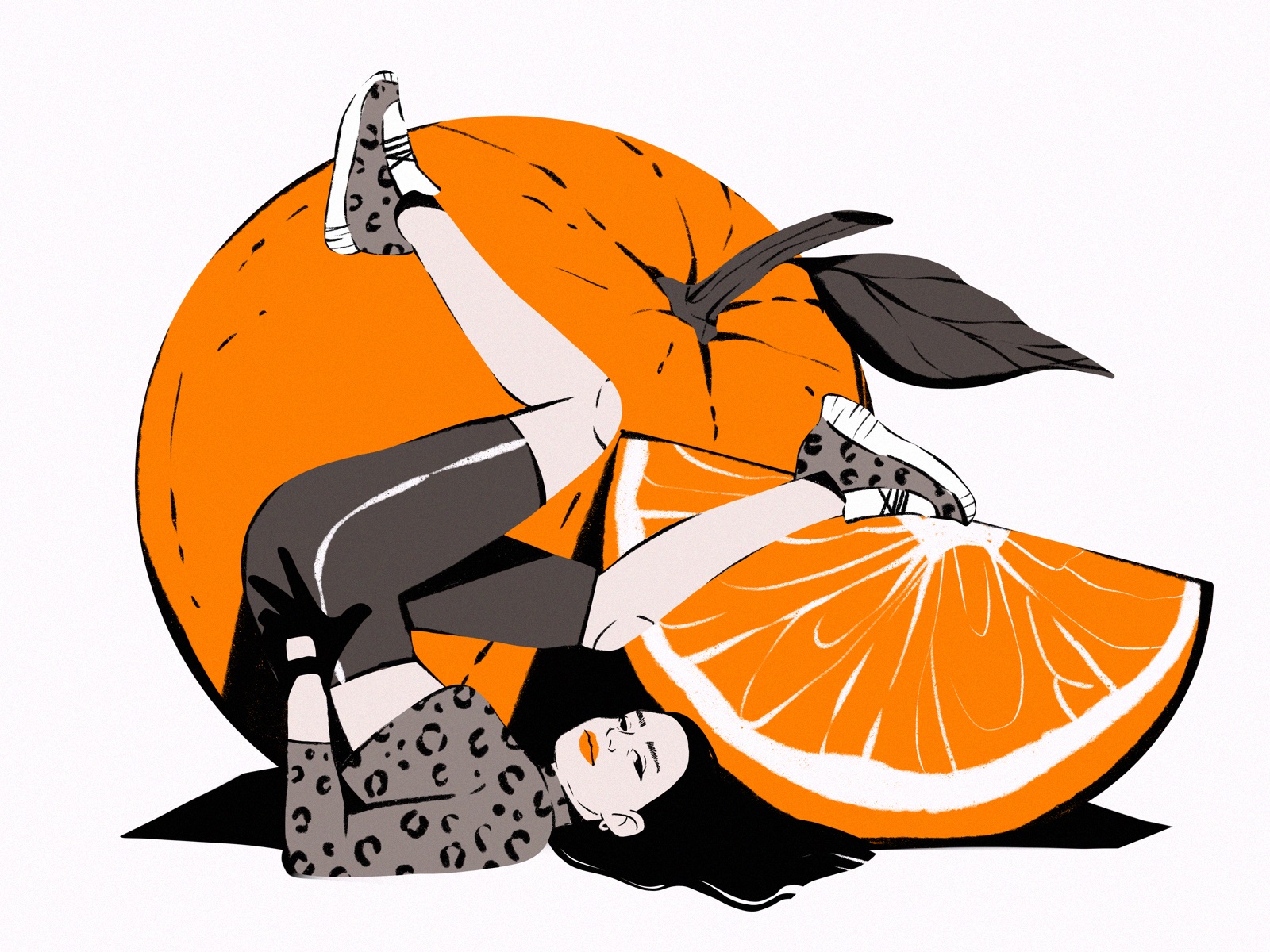 color illustrations orange