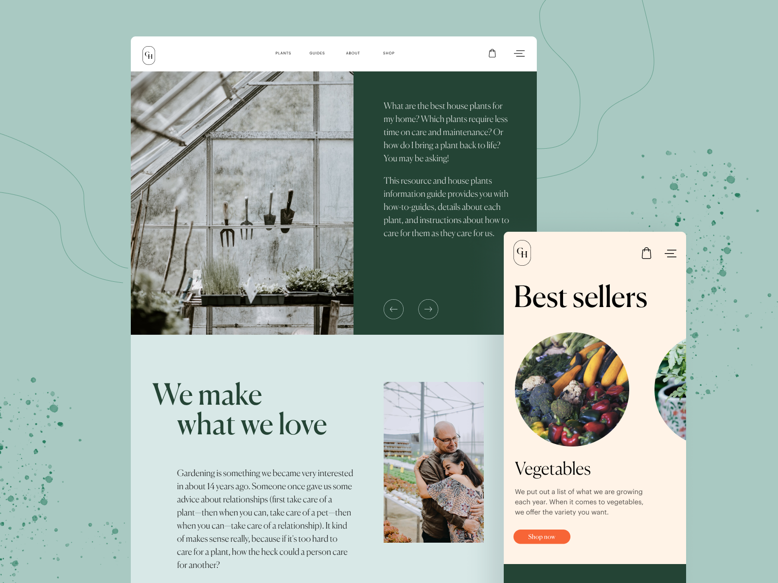 garden website design