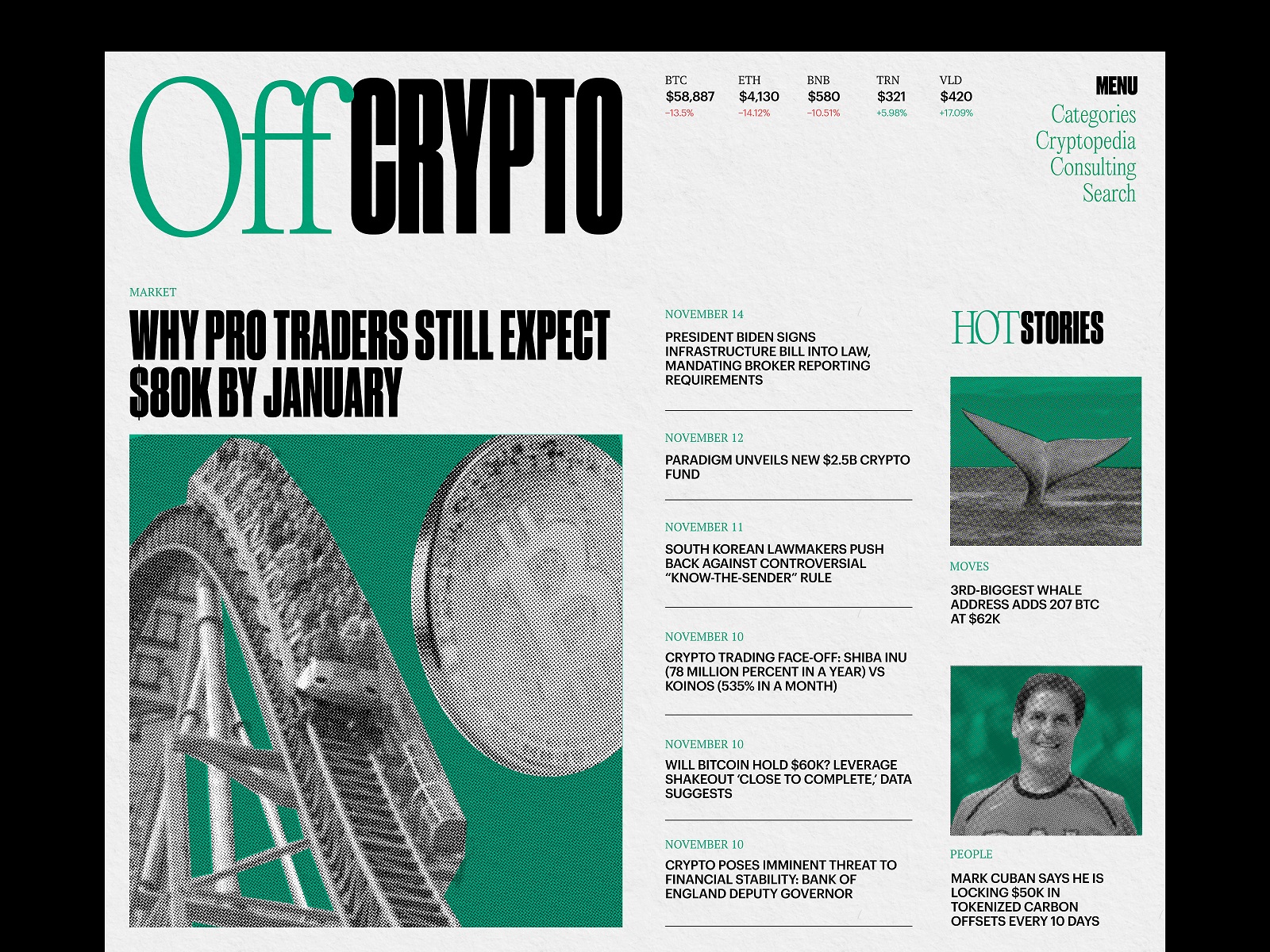 crypto blog home page tubik