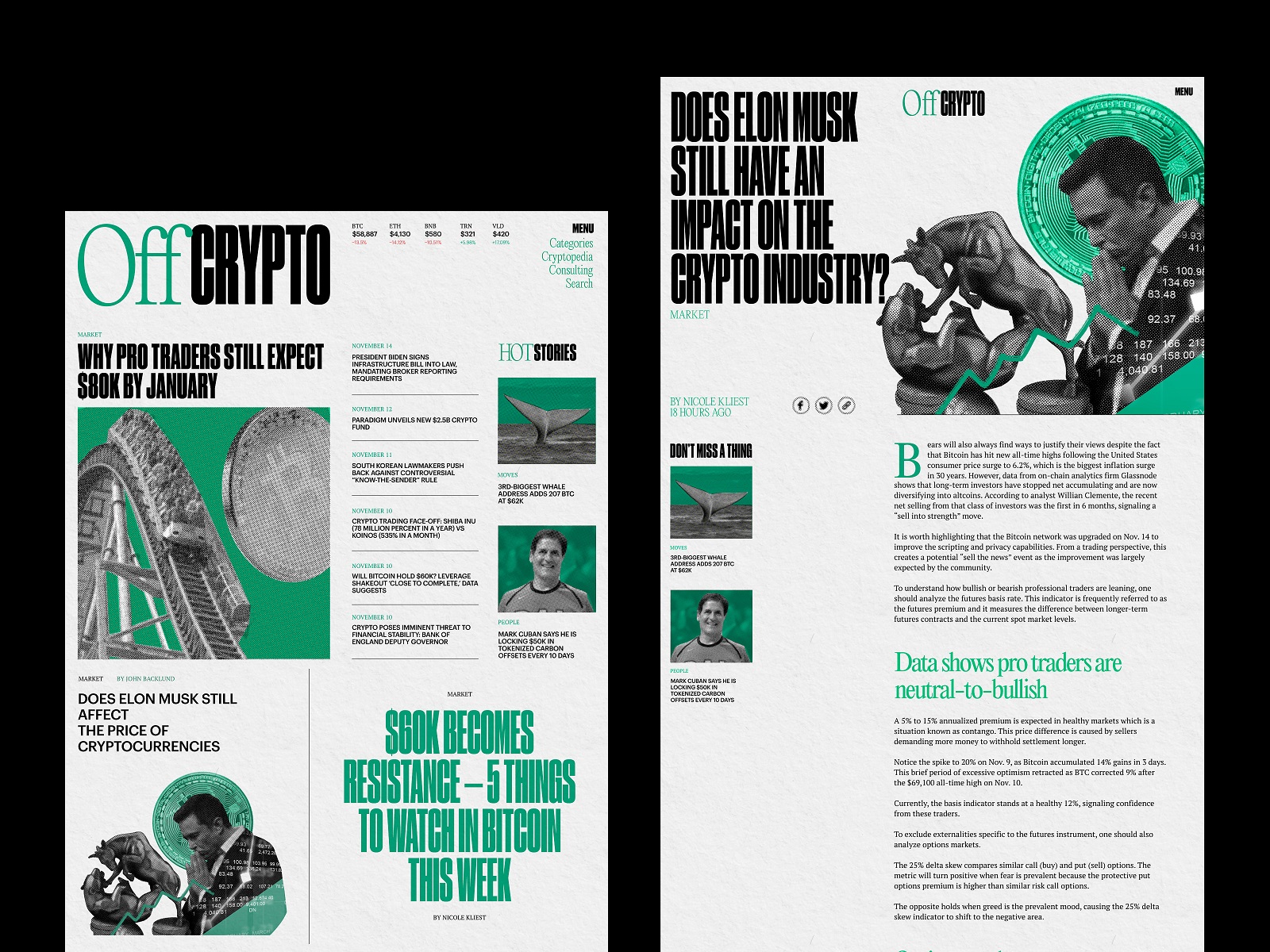 crypto blog tubik web design