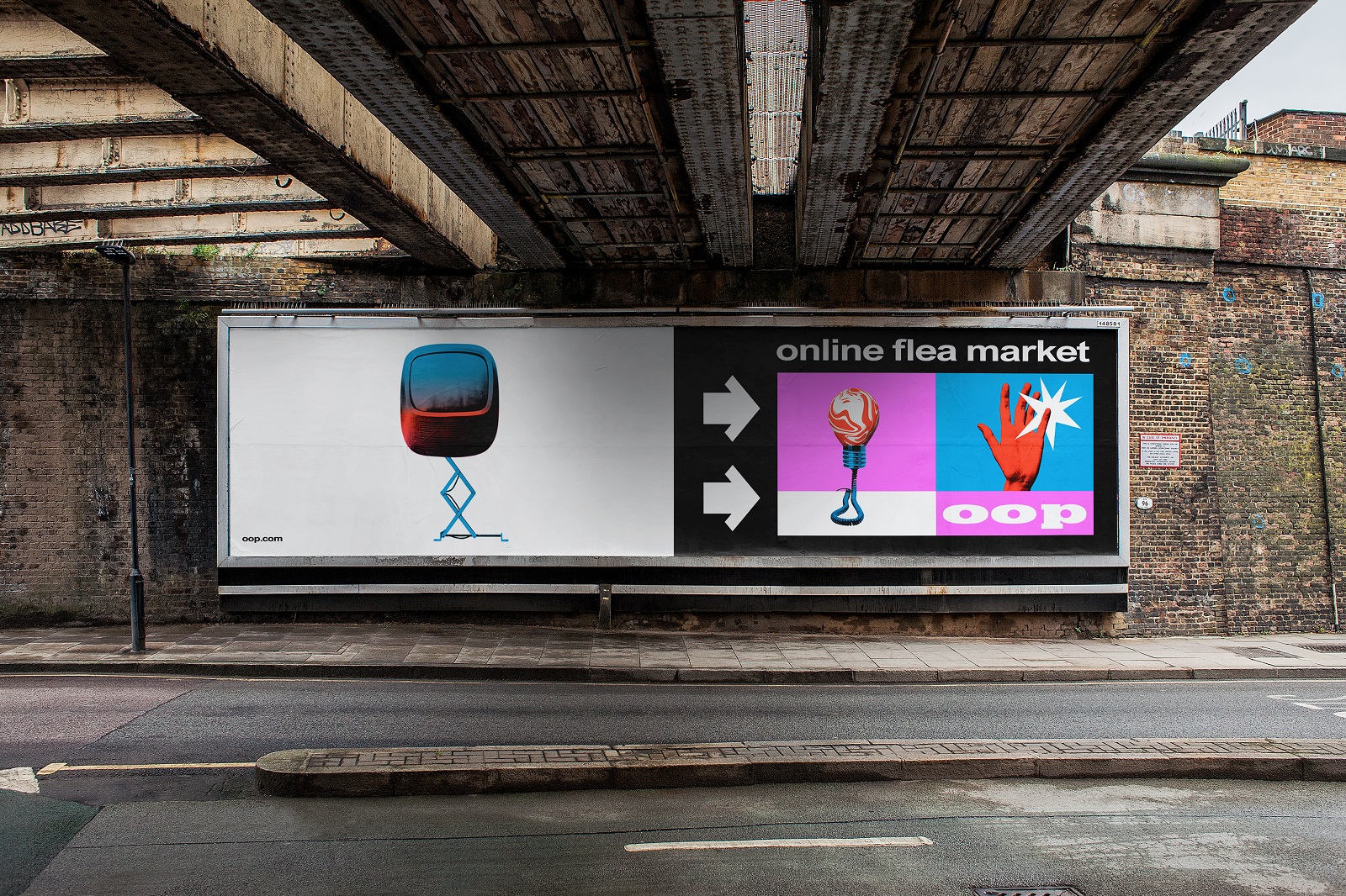 flea market brand billboard design