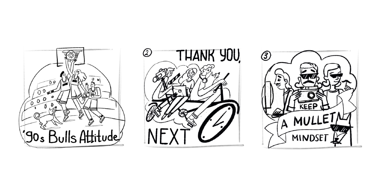 cube video blog illustrations case study sketches
