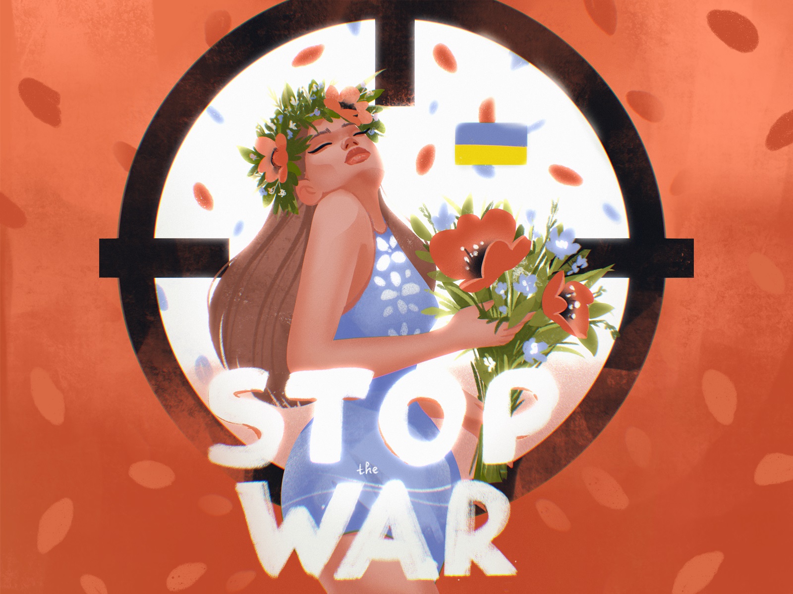 stop war ukraine tubikarts illustration