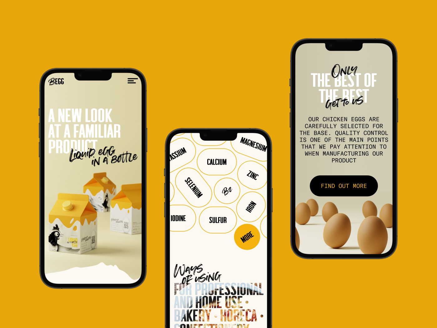 egg product mobile website