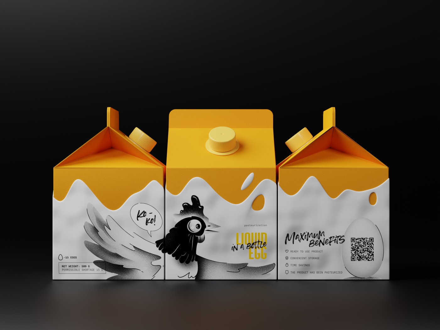 egg product packaging graphic design