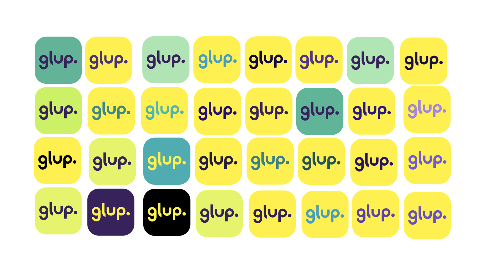 Client logo variations glup app case study
