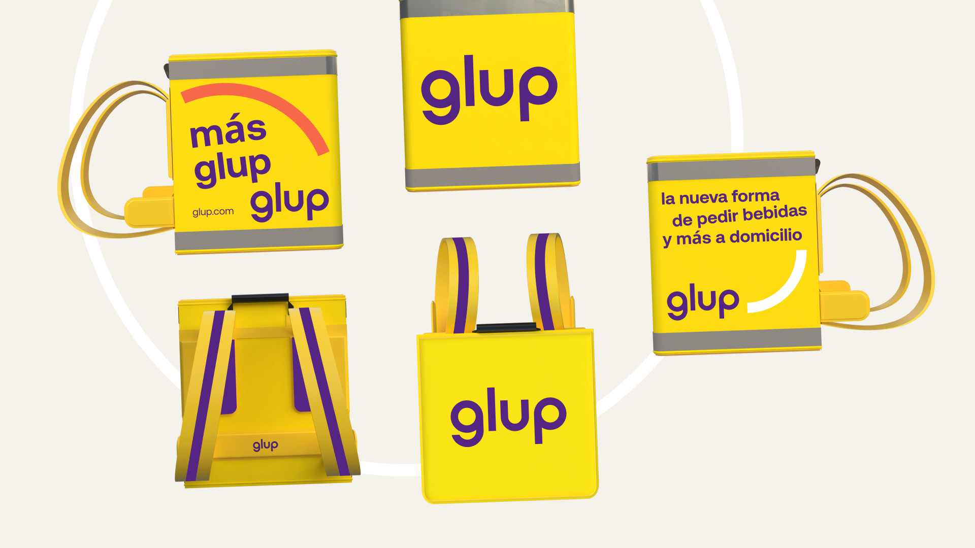 backpack design glup delivery app branding case study