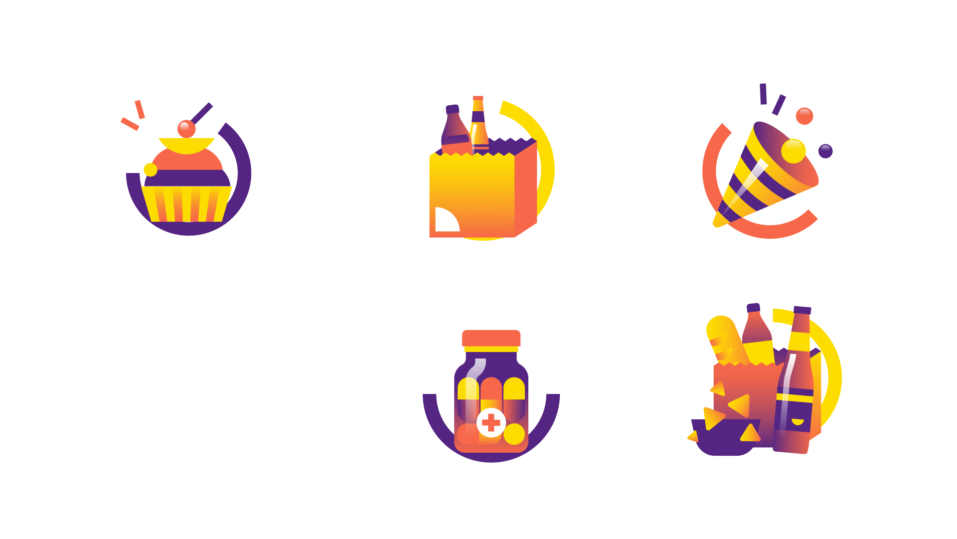 glup delivery app branding case study icons design