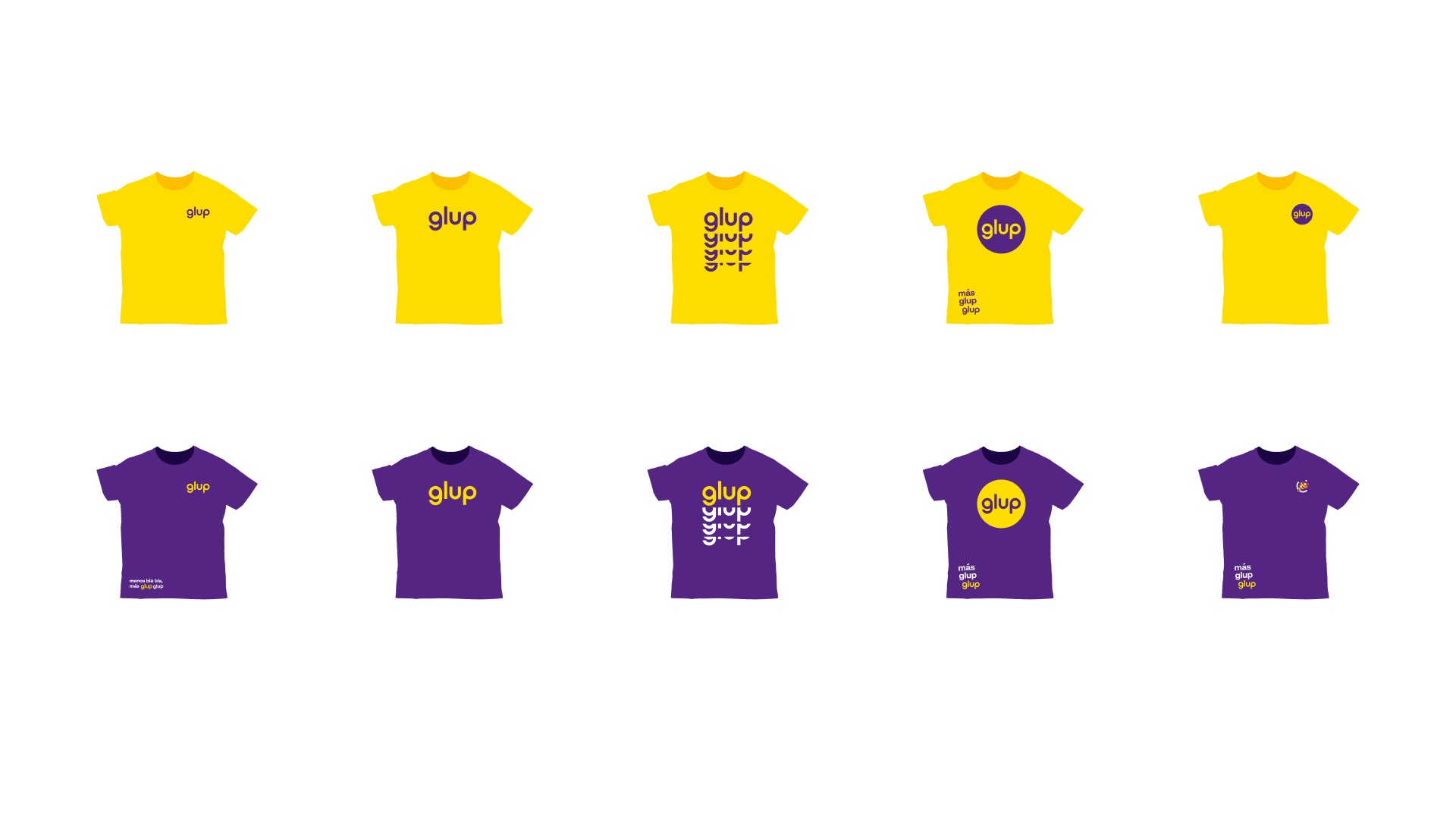 glup delivery app branding case study tshirts design
