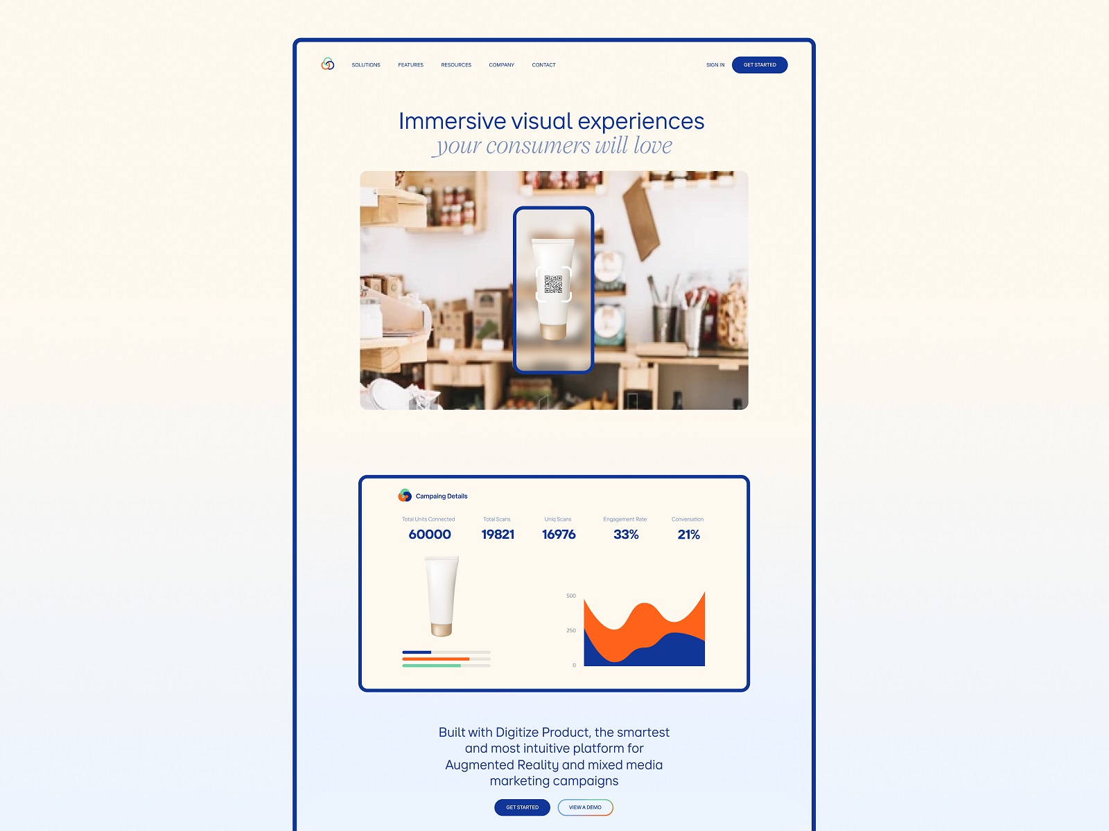 csconnect website design home page tubik case study