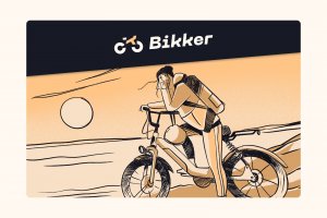 biker illustrations logo design tubik