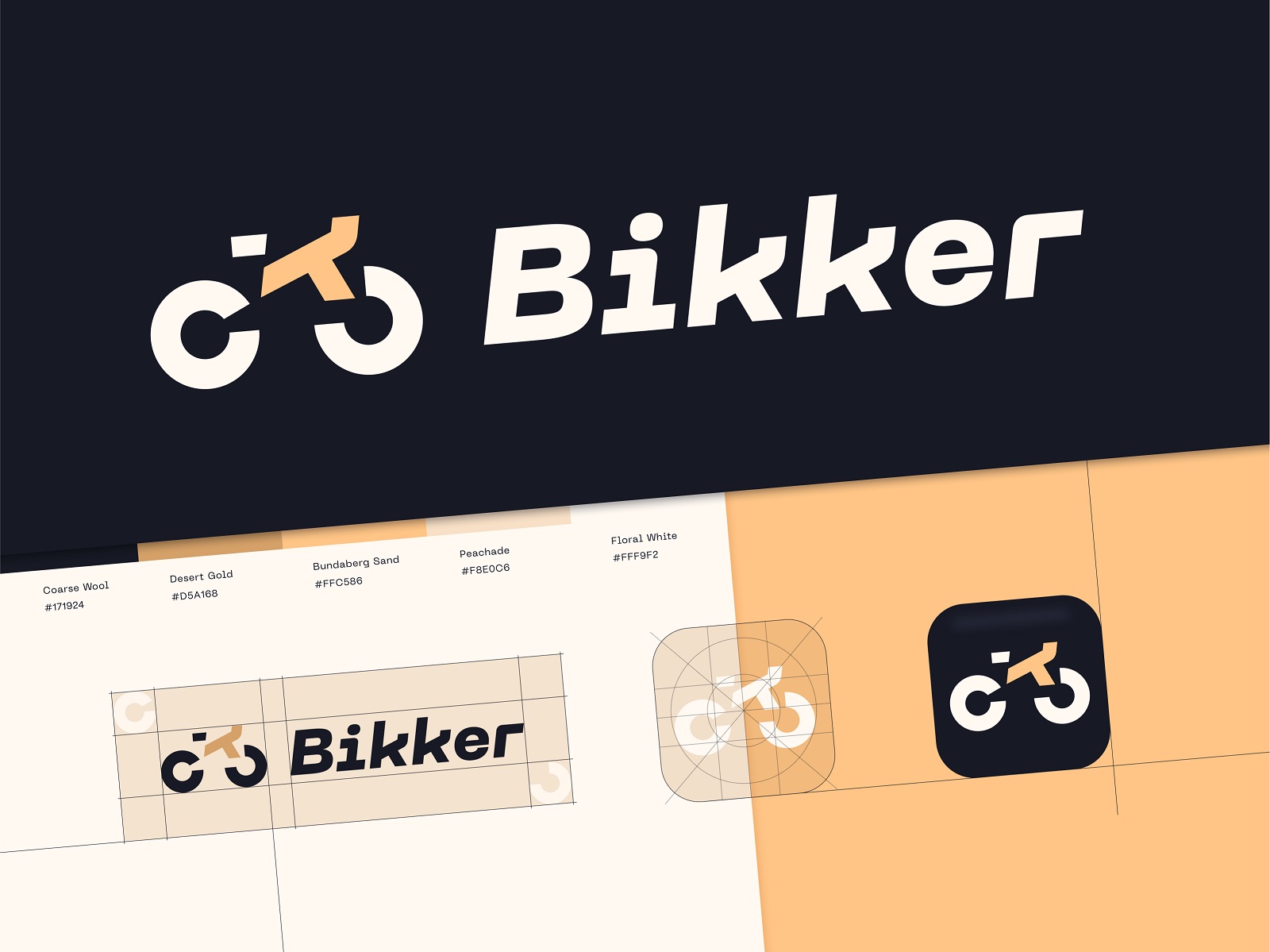 biker service logo design tubik agency