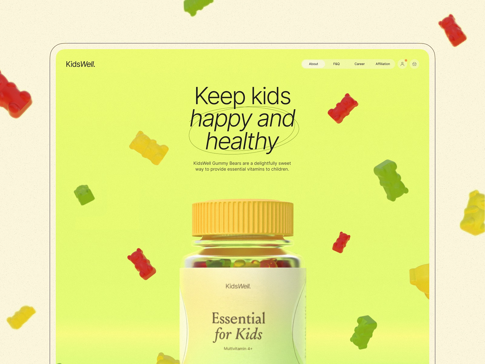 kids health website tubik design