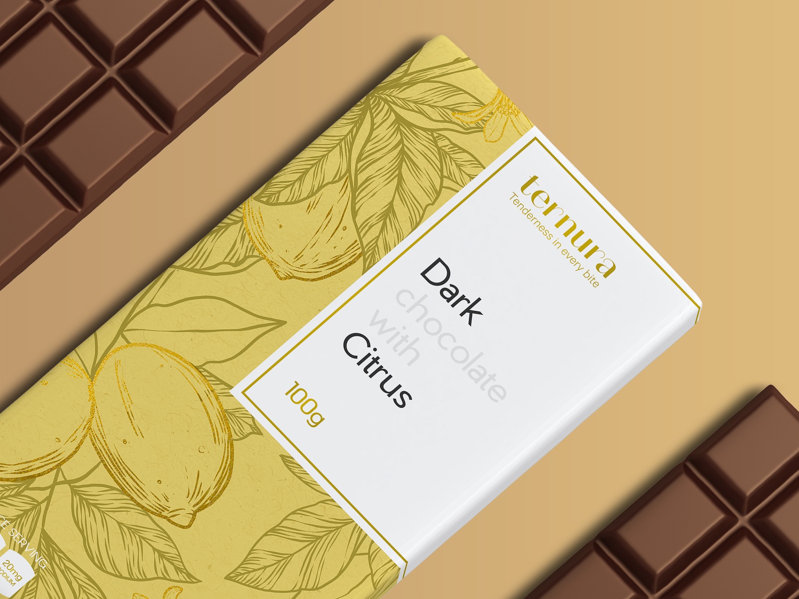 Chocolate bar packaging design tubikarts graphic