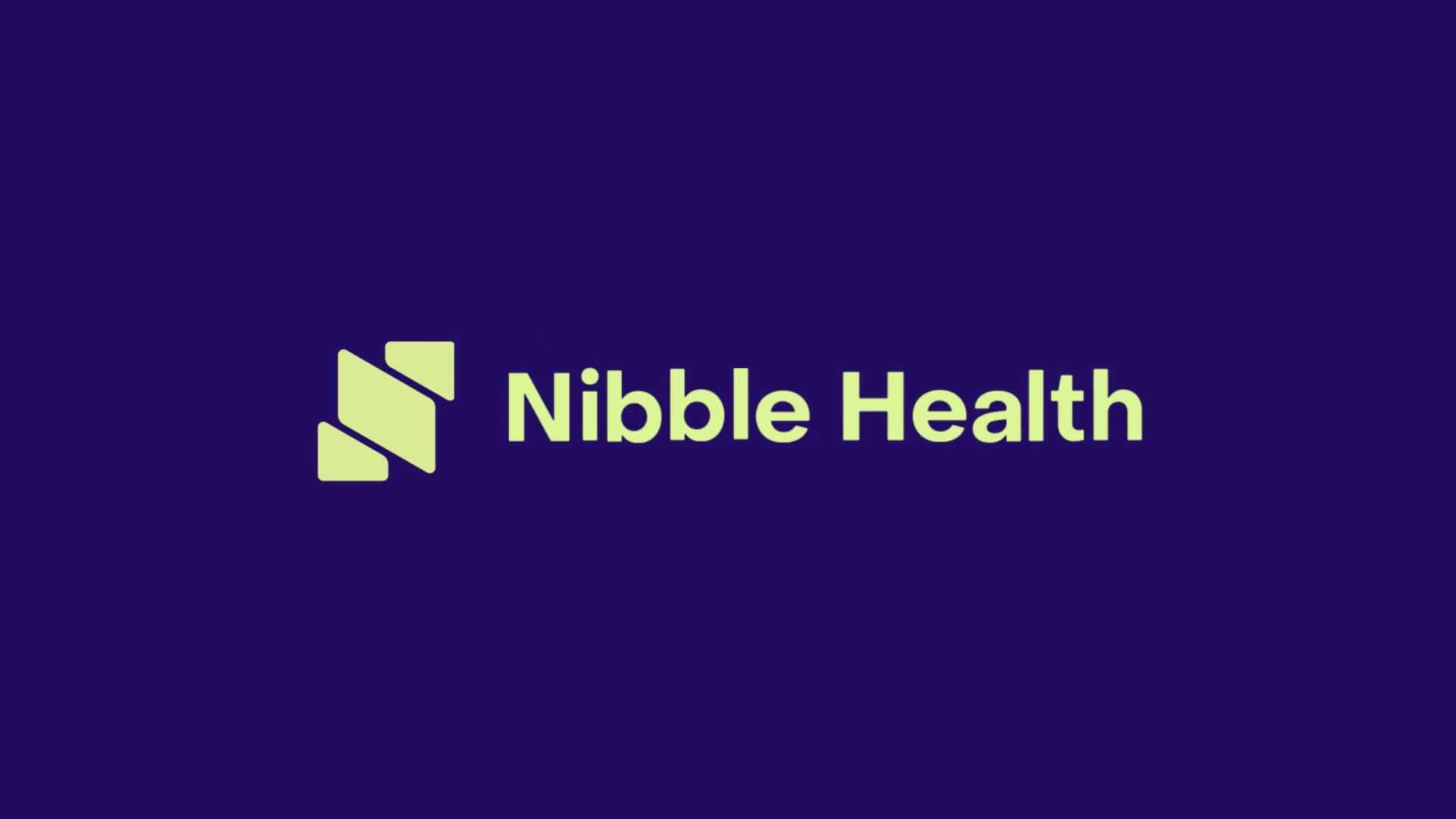 nibble health logo design