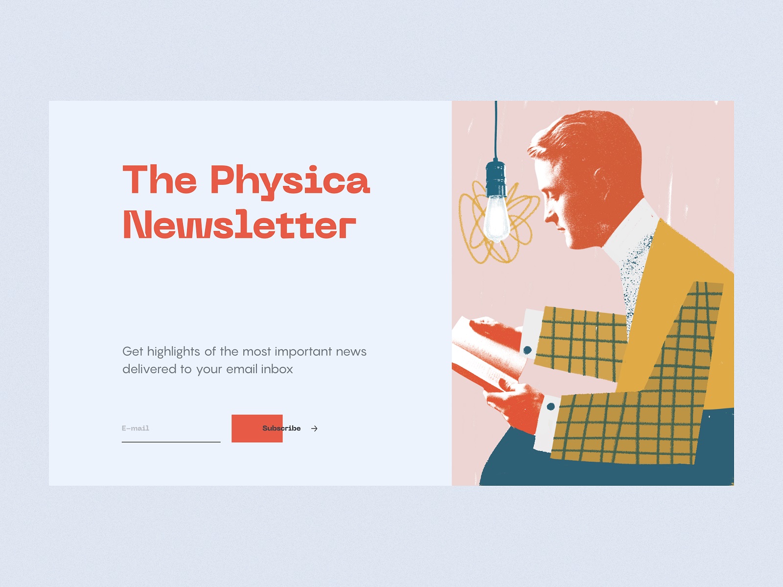 physica magazine subscription page tubik design
