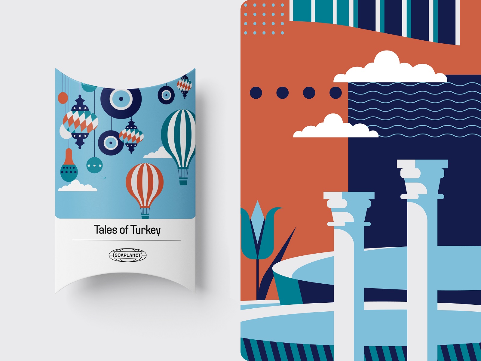 soap bar packaging design Turkey tubikarts illustration