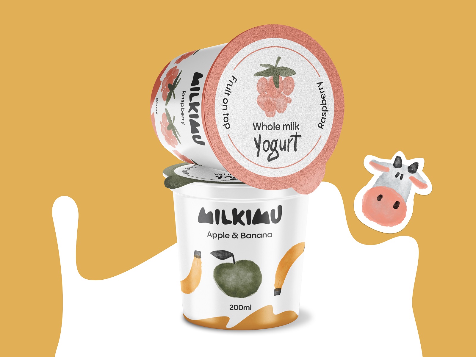 dairy brand yogurt packaging tubikarts design