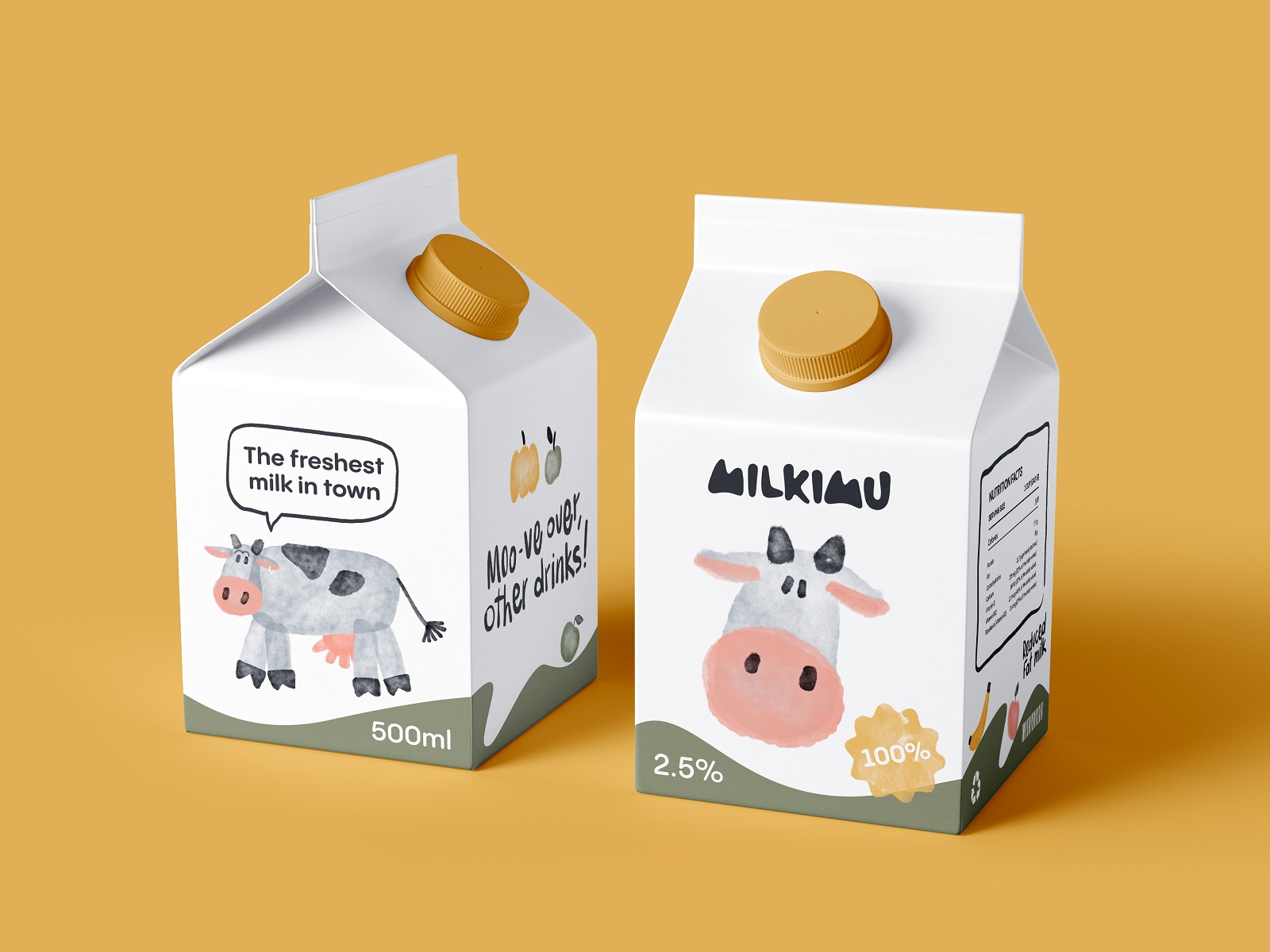 milk cartons tubikarts packaging design
